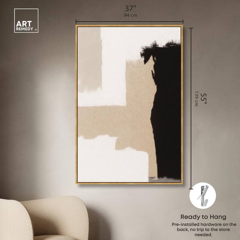 Earth and Ink III Canvas by Art Remedy
