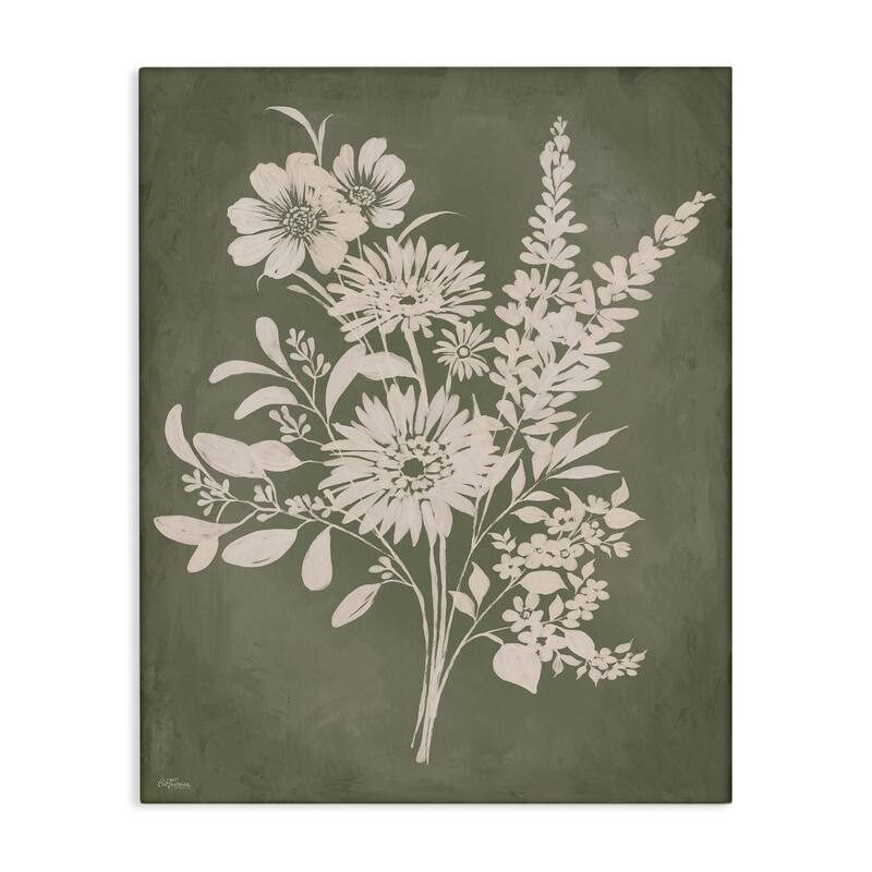 Stupell Bunches of Wildflower Herbs Canvas Wall Art Design By Cat Thurman Designs - 36 x 48