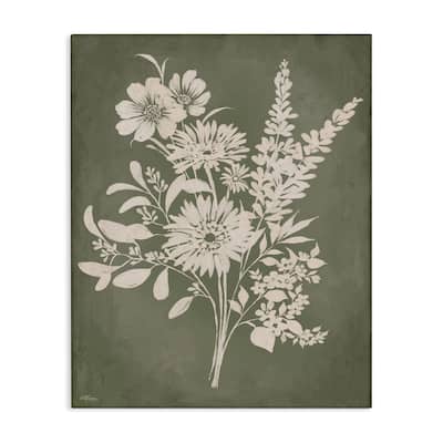 Stupell Bunches of Wildflower Herbs Canvas Wall Art Design By Cat Thurman Designs