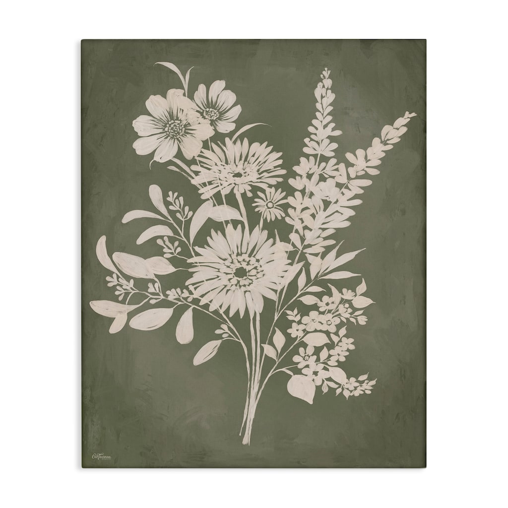 Stupell Bunches of Wildflower Herbs Canvas Wall Art Design By Cat Thurman Designs