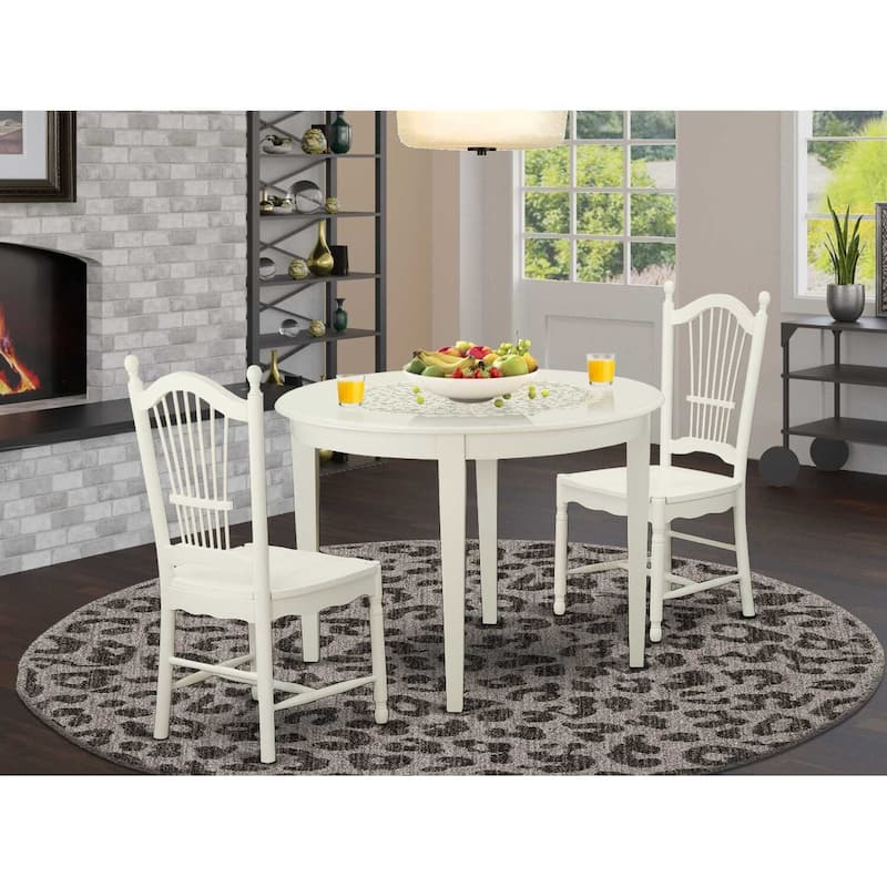 Round Dining Table Set with 4 Chairs - Kitchen Table Set for Small Spaces