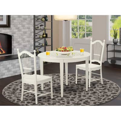 Round Dining Table Set with 4 Chairs - Kitchen Table Set for Small Spaces