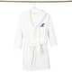 preview thumbnail 27 of 78, Sweet Kids 100% Polyester SUPER PLUSH Double Brushed Hooded Bathrobe with Purple Script Monogram