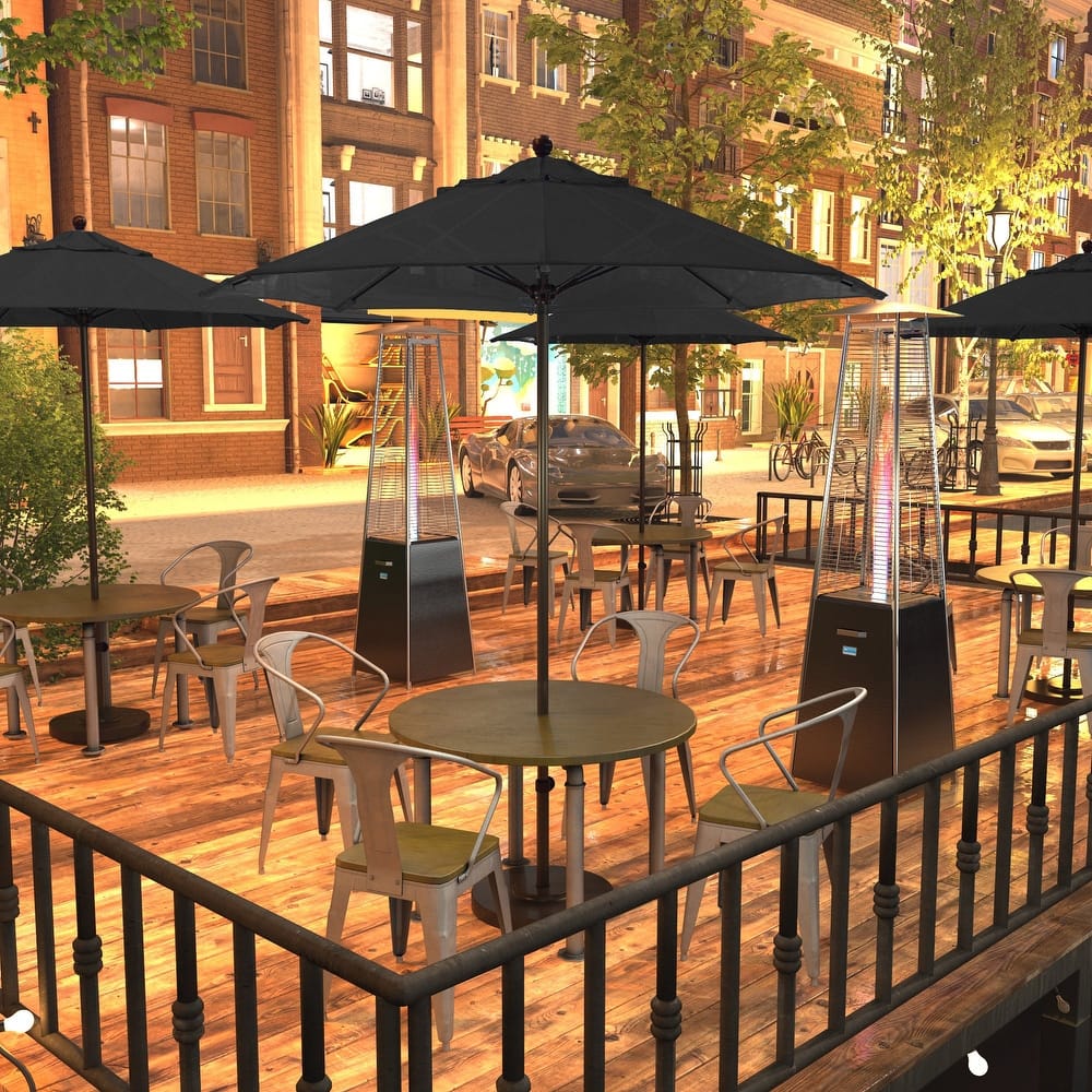 California Umbrella 7.5' Venture Series Patio Umbrella, Bronze Aluminum Pole Fiberglass Ribs Push Lift, Sunbrella Cilantro