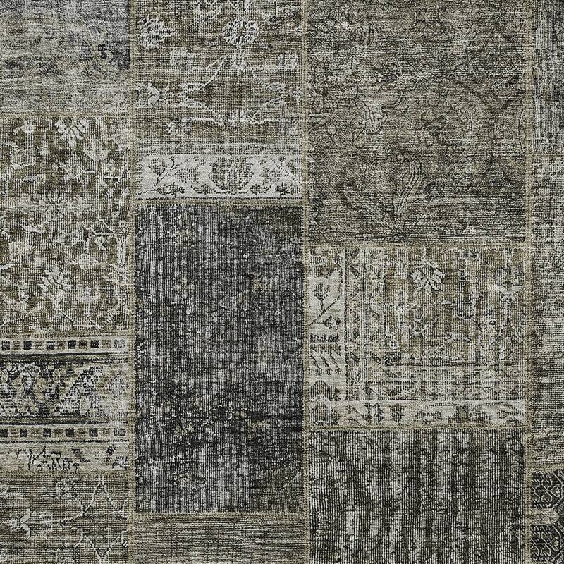 HomeRoots Patchwork Transitional Rectangle Outdoor Rug