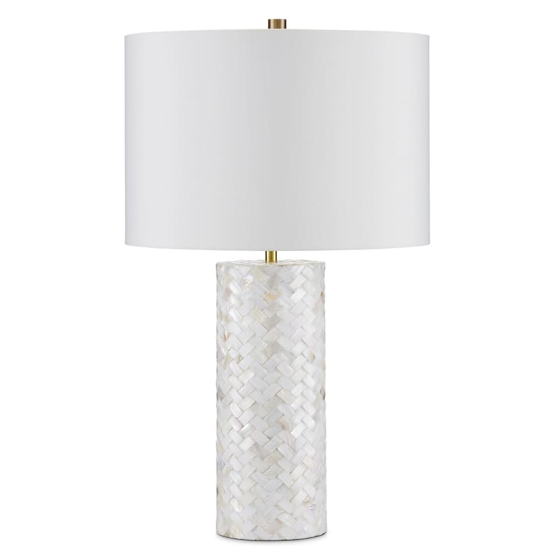 Currey & Company Meraki Mother-of-Pearl Table Lamp - 27"h x 16"dia