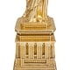 preview thumbnail 4 of 6, Gold Polystone Statue of Liberty Decorative Sculpture - 5 x 4 x 17