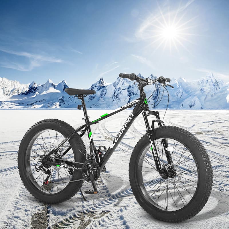 26 Inch Fat Tire Bike Adult/Youth Full Shimano 21 Speed Mountain Bike
