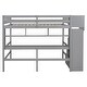 preview thumbnail 32 of 33, Full Size Loft Bed with Desk and Shelves