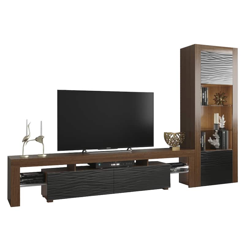 Strick & Bolton D'Olivier Modern TV Stand and Bookcase
