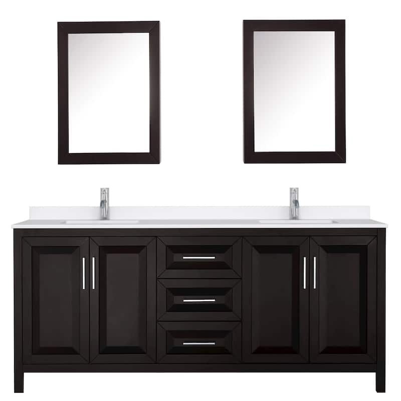 Wyndham Collection WCV252580D-QTZ-UNSMED Daria 80" Free Standing
