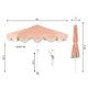 preview thumbnail 30 of 157, 9ft Tassel Patio Umbrella Auto-Tilt, Crank , by JONATHAN Y