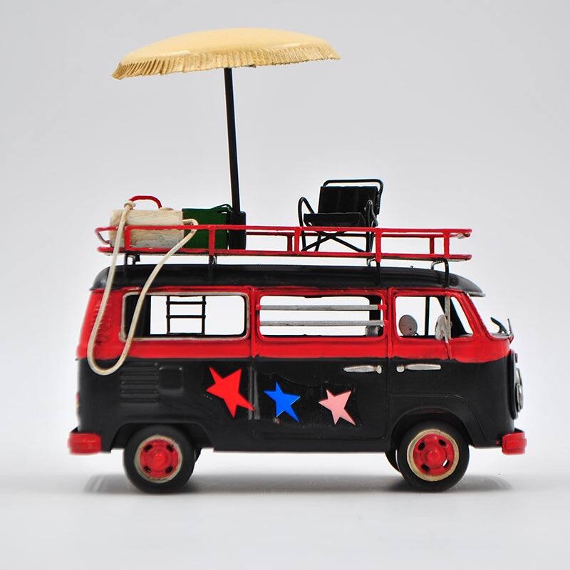 Jayland Black Red Two Tone Clic Vw Volkswagen Bus 1/24 Diecast Microbus