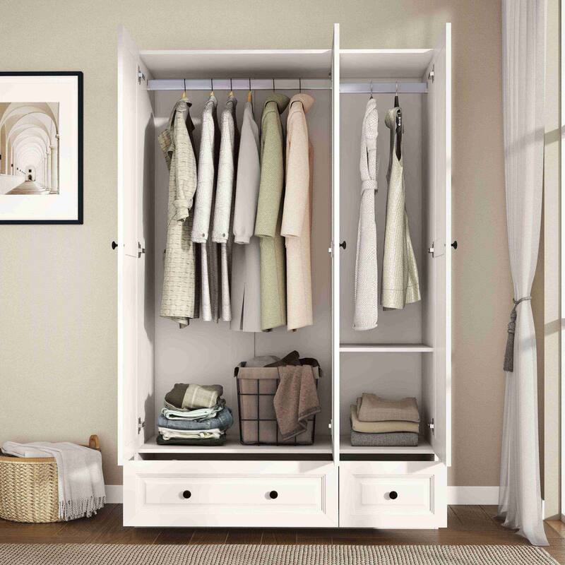 74" Armoire Wardrobes Closet Storage Cabinet