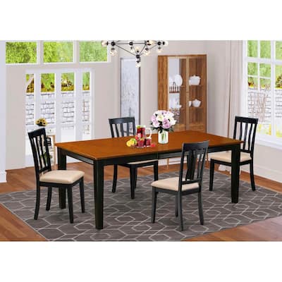 Rectangular Dining Table Set - 8 Seat Kitchen Table with Chairs - Modern Elegance