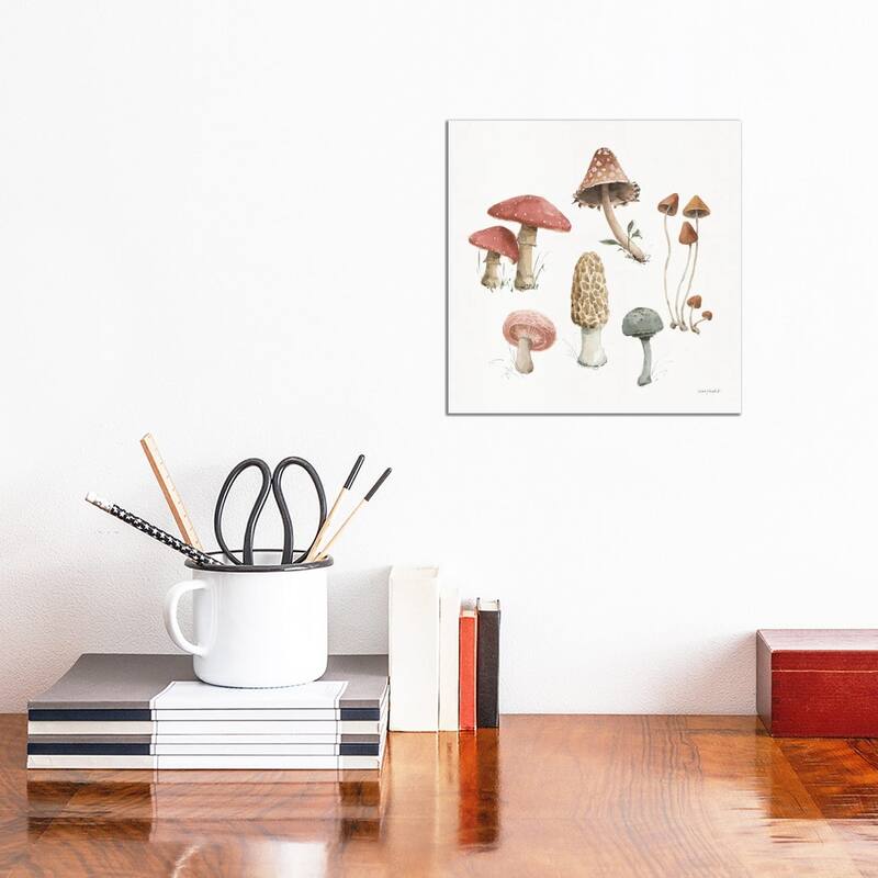 iCanvas "Mushroom Medley III" by Lisa Audit Canvas Print - 12x12x1.5