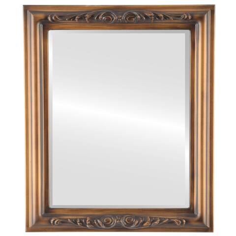 Florence Framed Rectangle Mirror in Sunset Gold