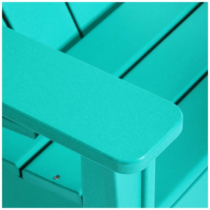 Shoreside Kids Outdoor Poly Adirondack Chair with Cup Holder (Set of 2)