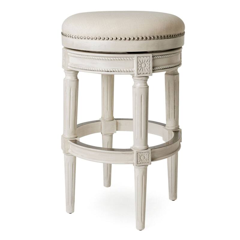 Maven Lane Pullman Backless Kitchen Stool - White Oak - Bar Height