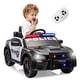 preview thumbnail 1 of 21, 12v Kids ride on police car W/Parents Remote Control,anti-collision bar,Front& top and Four wheel suspension Black