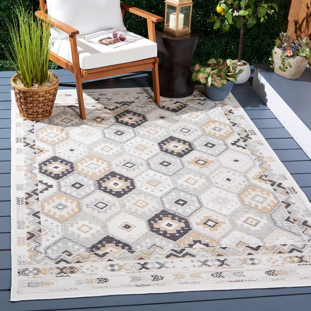 SAFAVIEH Sunrise Kath Indoor/Outdoor Waterproof Rug