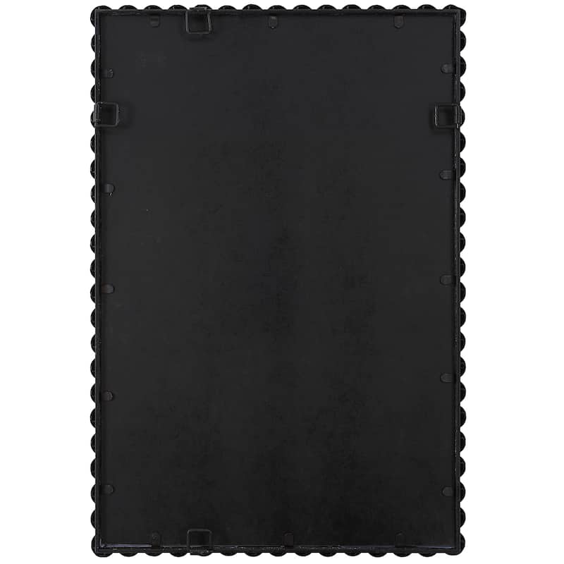 Iron Beaded Vanity Mirror - 30" - Black