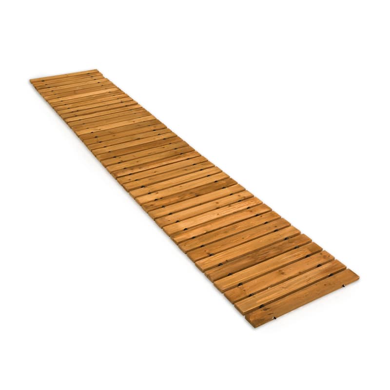 8' Portable Roll-Out Straight Hardwood Pathway