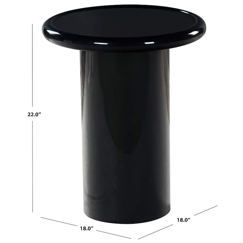 SAFAVIEH Couture Lollita Round Concrete Accent Table - 18"W x 18"D x 22"H