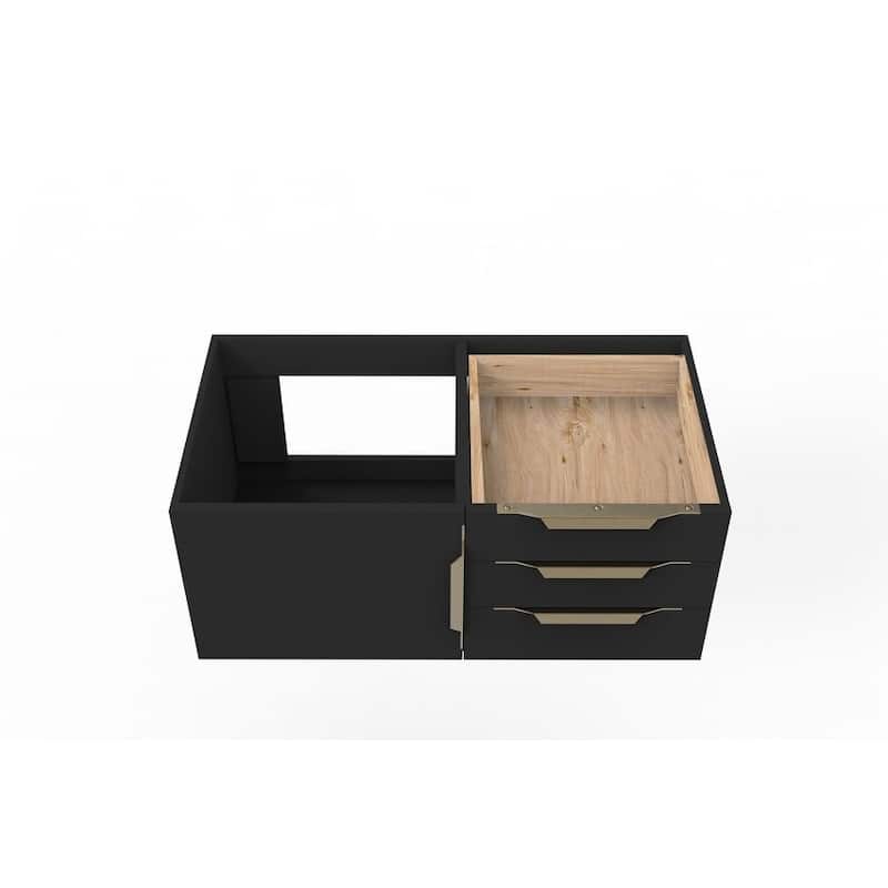 Alpine 36" Wall Mounted Bathroom Vanity (Base Only)