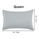 preview thumbnail 34 of 46, 2 Pcs Zippered Pillowcases, Brushed Microfiber Pillow Case Cover Queen(20"x30") - Light Grey