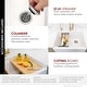 preview thumbnail 26 of 46, STYLISH Undermount 30" Workstation Single-Bowl Composite Granite Kitchen Sink - 30" x 21" x 10"
