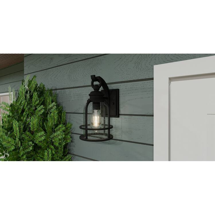 Earth Black One Light Outdoor Wall Mount from the Bowles Collection