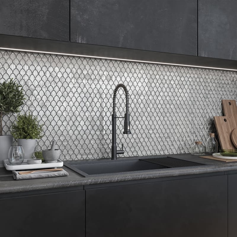 Apollo tile 11" x 11" Majeste Glossy Silver Glass Tile (8.48 sq ft/case) - 10 Pack