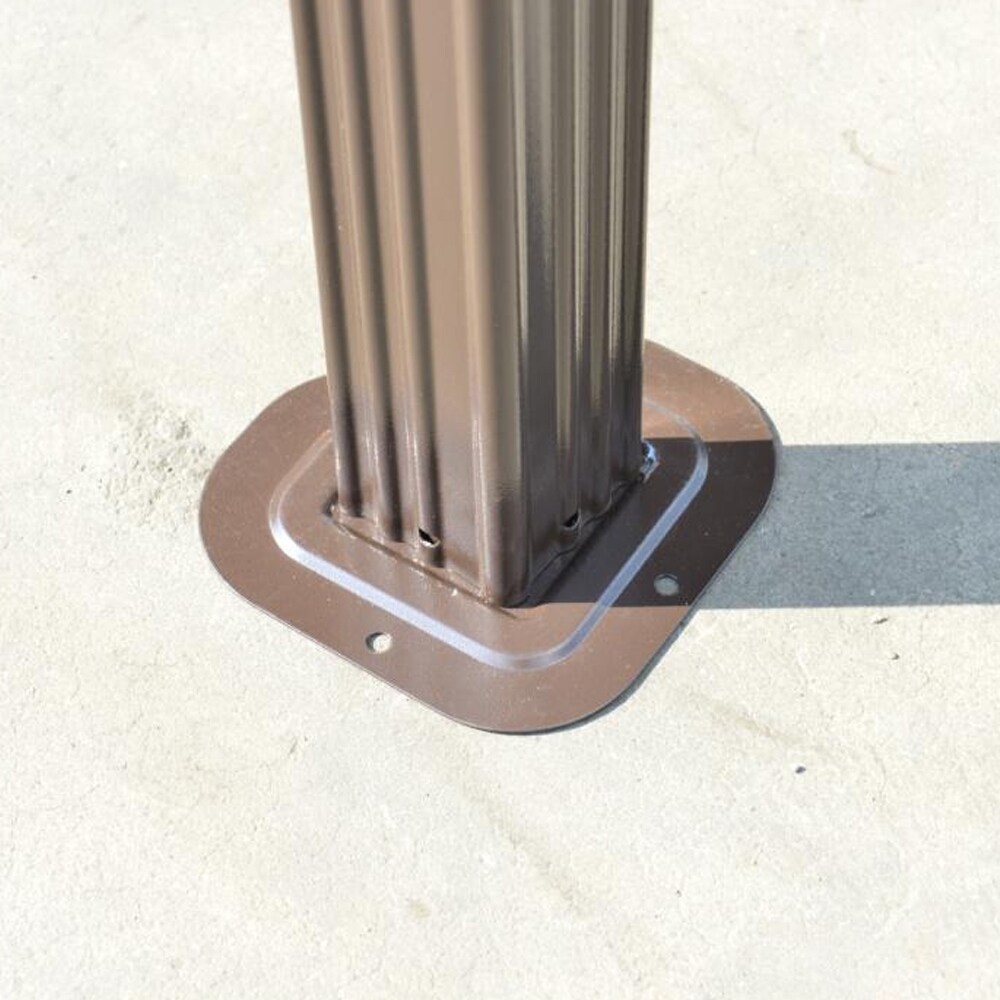 Shop Black Friday Deals On Aleko Aluminum Hardtop 10x10 Ft Gazebo With Curtains Removable Mesh Walls Overstock 22407293