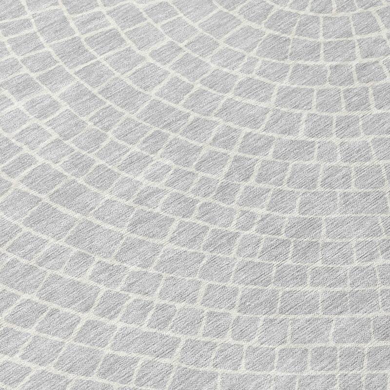 Machine Washable Indoor/ Outdoor Modern Gravity Chantille Rug