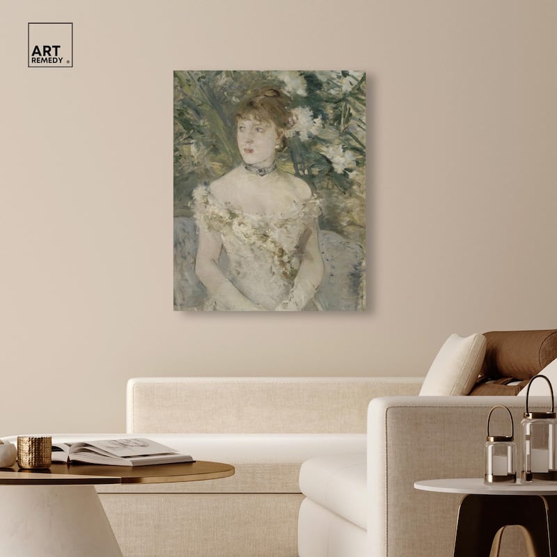 Young Girl in a Ball Gown Canvas by Art Remedy, Gallery Wrapped