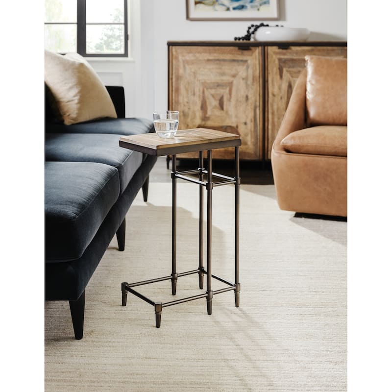 Hooker Furniture St Armand 10" Wide Contemporary Industrial Chairside