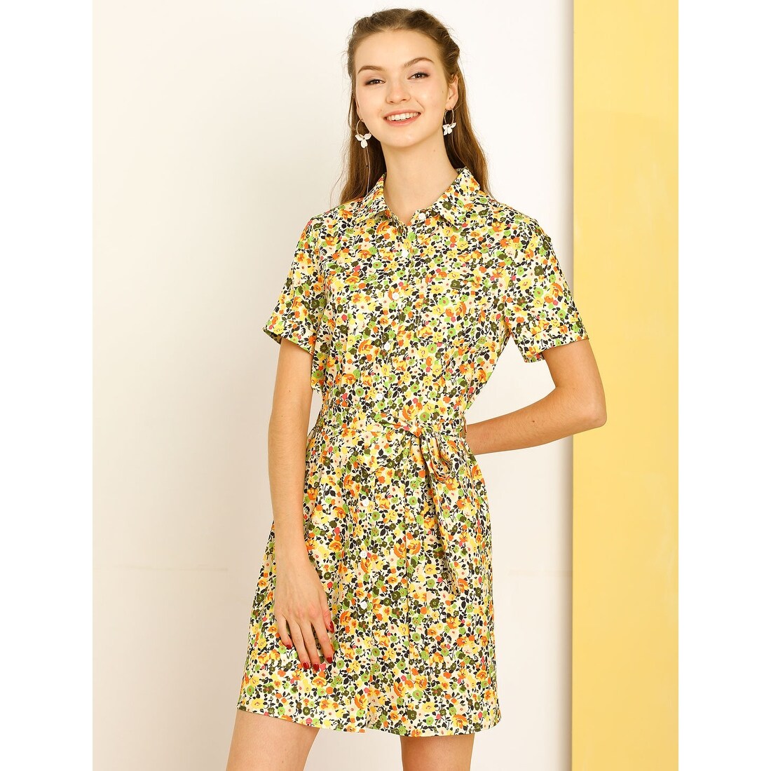 summer button down dress