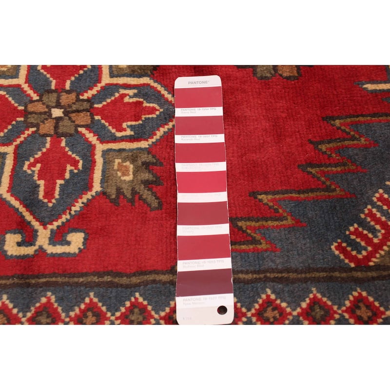 ECARPETGALLERY Hand-knotted Kargahi Red Wool Rug - 5'0 x 6'6