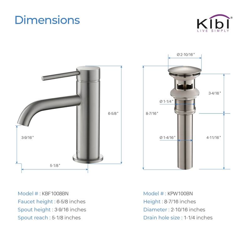 Lead Free Single Handle Bathroom Faucet with Water Hose