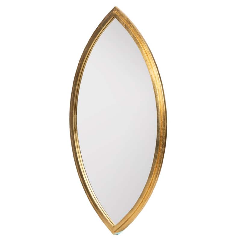 Eye-Shaped Oval Wall Mirror - 42.75" - Gold