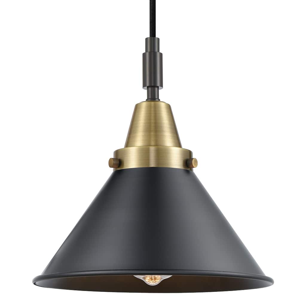 Innovations Lighting 447-1P-M10-BK Briarcliff 10" Wide Mini Pendant