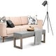 preview thumbnail 8 of 46, WYNDENHALL Madison 44 inch Wide Contemporary Rectangle Ottoman Bench Grey