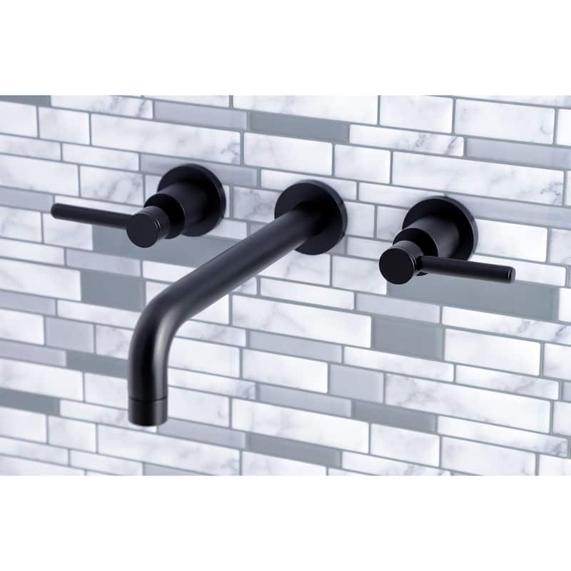 Concord 3-Hole Wall Mount Roman Tub Faucet in Polished Nickel