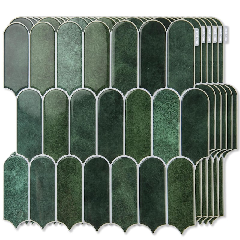 Art3d 10pcs Peel and Stick Backsplash Thickened Tiles, 12''x12'', Cover 10 Sq.Ft. - N/A