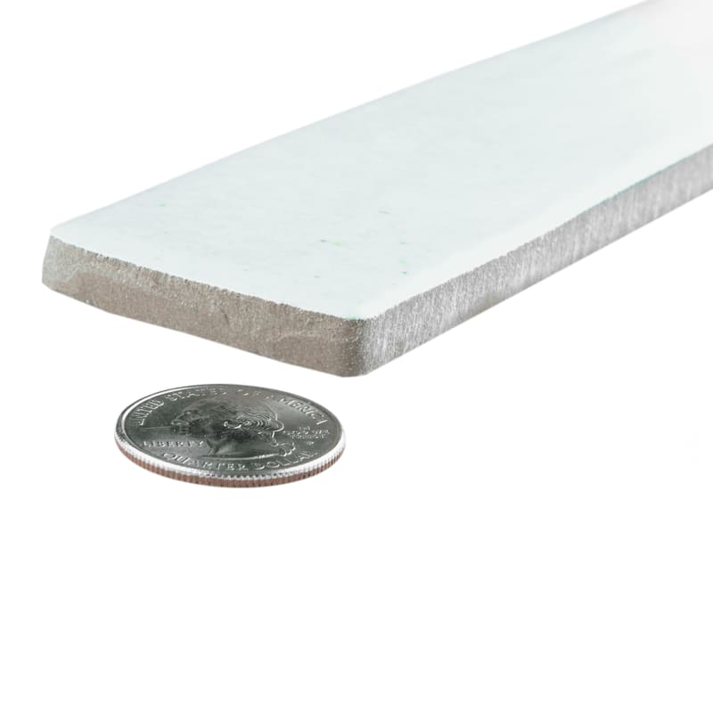 Merola Tile Phoenix White 1-7/8" x 17-3/4" Porcelain Floor and Wall Tile