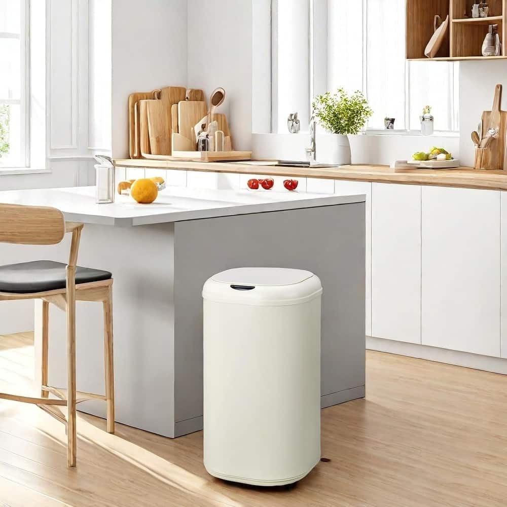 8 Gallon Touchless Motion Sensor Trash Can for Home Bathroom Living Room Office