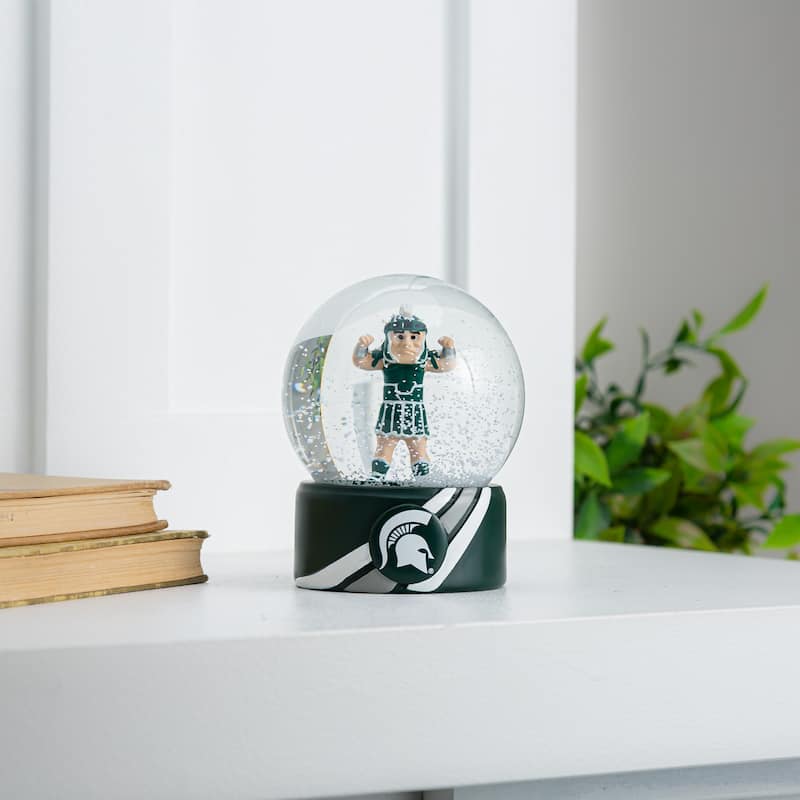 Michigan State University 5 in. Glass Tabletop Snow Globe