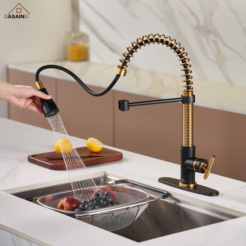 Single Handle Pull Down Sprayer Kitchen Faucet