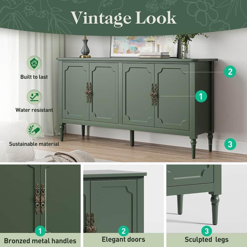 58'' Accent Cabinet with 4 Doors